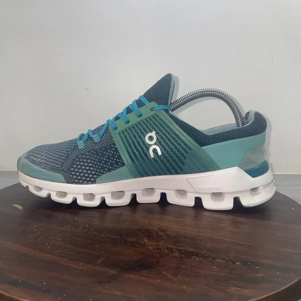 ON Women's Cloudswift Running Sneakers Shoes Teal/Storm Comfort Size 9 *Flaws*